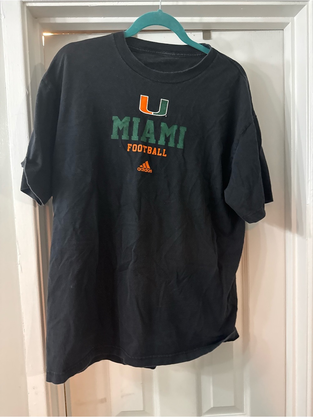 adidas Miami Football Short Sleeve with Helmet Graphic